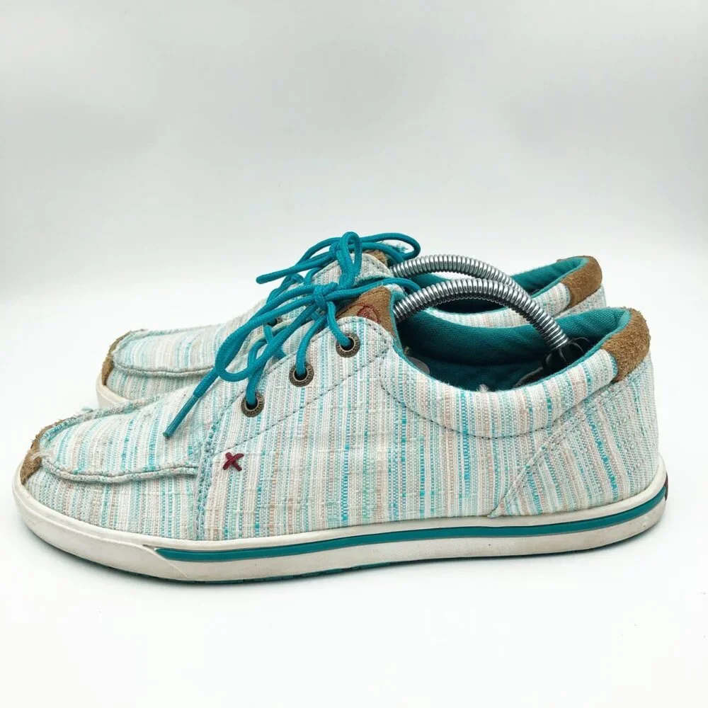 TWISTED X Sneakers Womens 7.5 Hooey Loper Shoes Blue Multicolored Western